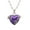 Purple, variant on Stylish Brass Heart Resin Locket Necklace with Concealed Storage Space Statement Jewelry for Fashion Enthusiasts