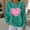 Light Blue, variant on Work Tops for Women White Valentine's Day Winter Blouses Pullover Crewneck Casual Long Sleeve Women Clothes,XXL