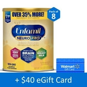 Enfamil NeuroPro Infant Formula, 8 Value Cans and Recieve $40 eGift Card