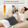 thumbnail image 4 of Electric Blanket with 130W Fast Heating to 150°F - 30×60cm/12*24inch. 4 Heat Settings, Auto-Off. Moist/Dry Option, Washable. Electric Blanket - Great Mothers Day & Birthday Gift for Women Mom, 4 of 7