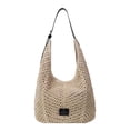 thumbnail image 2 of Bolso tote tejido para mujer, bolso tipo hobo, ideal para citas, desplazamientos y al libre., 2 of 9