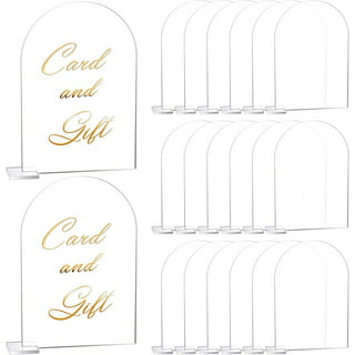 40pcs Clear Acrylic Rectangle Place Cards Blank Wedding Table Seating Chart Cards, Size: 15.5x9.5x2.3CM