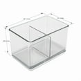 thumbnail image 6 of ZYLER- 4 Piece Clear Desktop Organizer Storage System Modular Office Supply Bins New, 6 of 6