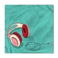 thumbnail image 1 of Indie Bandana, Cool Pink Retro Earphones, Unisex Head and Neck Tie, by Ambesonne, 1 of 2