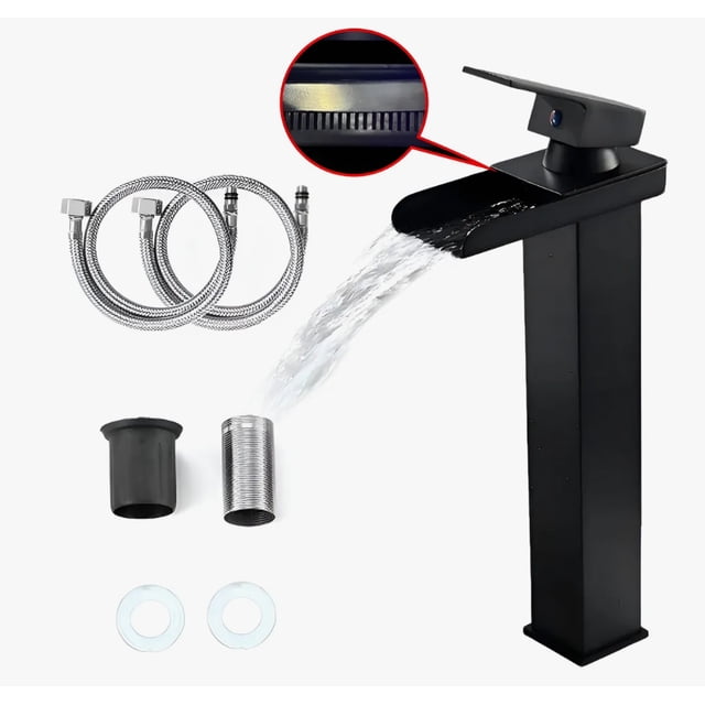 Mezclador Monomando Grifo Llave De Baño Cascada+2tubos