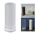 thumbnail image 4 of Clear Long Pole Stripe Candle Handmade Soap  Match Large Cylinder Rib Candle for Birthday Dinner Decoration - 5x15cm, 4 of 8