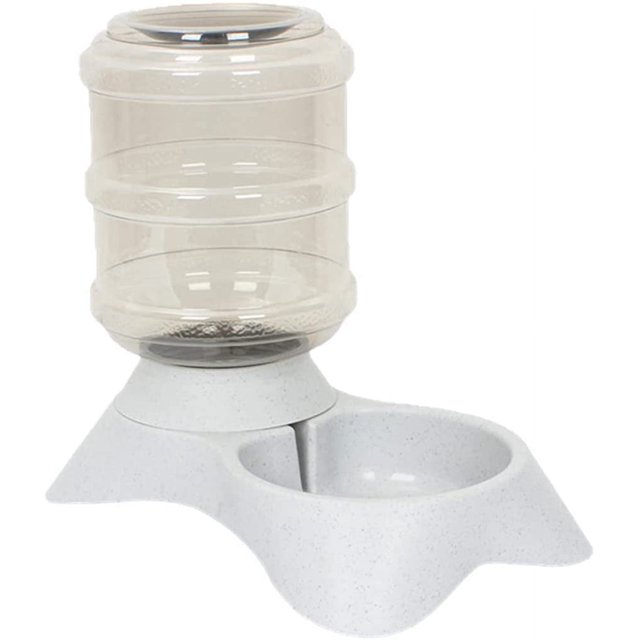 Dispensador de comida seca para mascotas, dispensador automático de agua, cuenco para mascotas, fuente dispensadora de comida/agua de 3,8l para perros y gatos