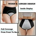 thumbnail image 4 of Hbhpov Women's Leakproof Soft Protective Menstrual Panties 5 Pack, Sizes S-3XL, 4 of 7