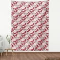 thumbnail image 4 of Ambesonne Butterfly Fabric by the Yard Upholstery, Exotic Wingy Monarchs Art, 3 Yards, Rose Pastel Pink and Ivory, 4 of 5