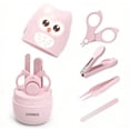 thumbnail image 1 of Kit de uñas para bebé YIVEKO 4 en 1 con estuche rosa, 1 of 7
