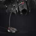 thumbnail image 3 of SHISUYAN Support de Microphone Portable Base Ronde Support de Bureau pour Diffusion Conférence en Ligne Noir (3.5), 3 of 8