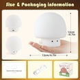 thumbnail image 6 of KOMI Mushroom Night Light, LED Cute Lamp, Silicone Squishy Lamp Rechargeable Nursery Nightlight with 3 Level Dimmable Bedside Touch Lamp for Bedroom Kids Room Decor, 6 of 7
