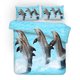 thumbnail image 2 of 3D Blue Sea Animal Dolphin Funda nórdica Juego de cama Funda nórdica Fundas de almohada, 2 of 3