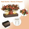 thumbnail image 4 of Huisuilinss 3 PCS Mason Jar Centerpiece Table Decorations,Mason Jar Table Centerpiece Decor,Spring Artificial Flowers Table Decorations With Wood Tray And Light For Home Kitchen Living Room, 4 of 6