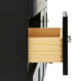 thumbnail image 6 of Ariel Hamlet 43 In. Right Offset Rectangle Sink Vanity With White Quartz Countertop In Black, 6 of 11