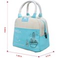 thumbnail image 2 of Sac Fourre-Tout Isolé Réutilisable Imperméable - Style Japonais pour Hommes Femmes Enfants (Rose), 2 of 5