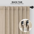 thumbnail image 5 of Half Price Drapes Nomad Tan Faux Linen Room Darkening Curtain (1 Panel), Nomad Tan, 50W X 96L, 5 of 12