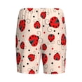 thumbnail image 5 of Gaeub Red Ladybug Printed Men's Short Pajama Pants, Lightweight Lounge & Sleep Bottoms Keep You Cool - 4X-Large, 5 of 9
