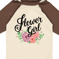 thumbnail image 4 of Inktastic Flower Girl Hand Lettering with Flowers Illustration Girls Long Sleeve Baby Bodysuit, 4 of 5