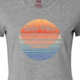 thumbnail image 4 of Inktastic Lake Vibes Distressed Retro Sunset Women's T-Shirt, 4 of 5