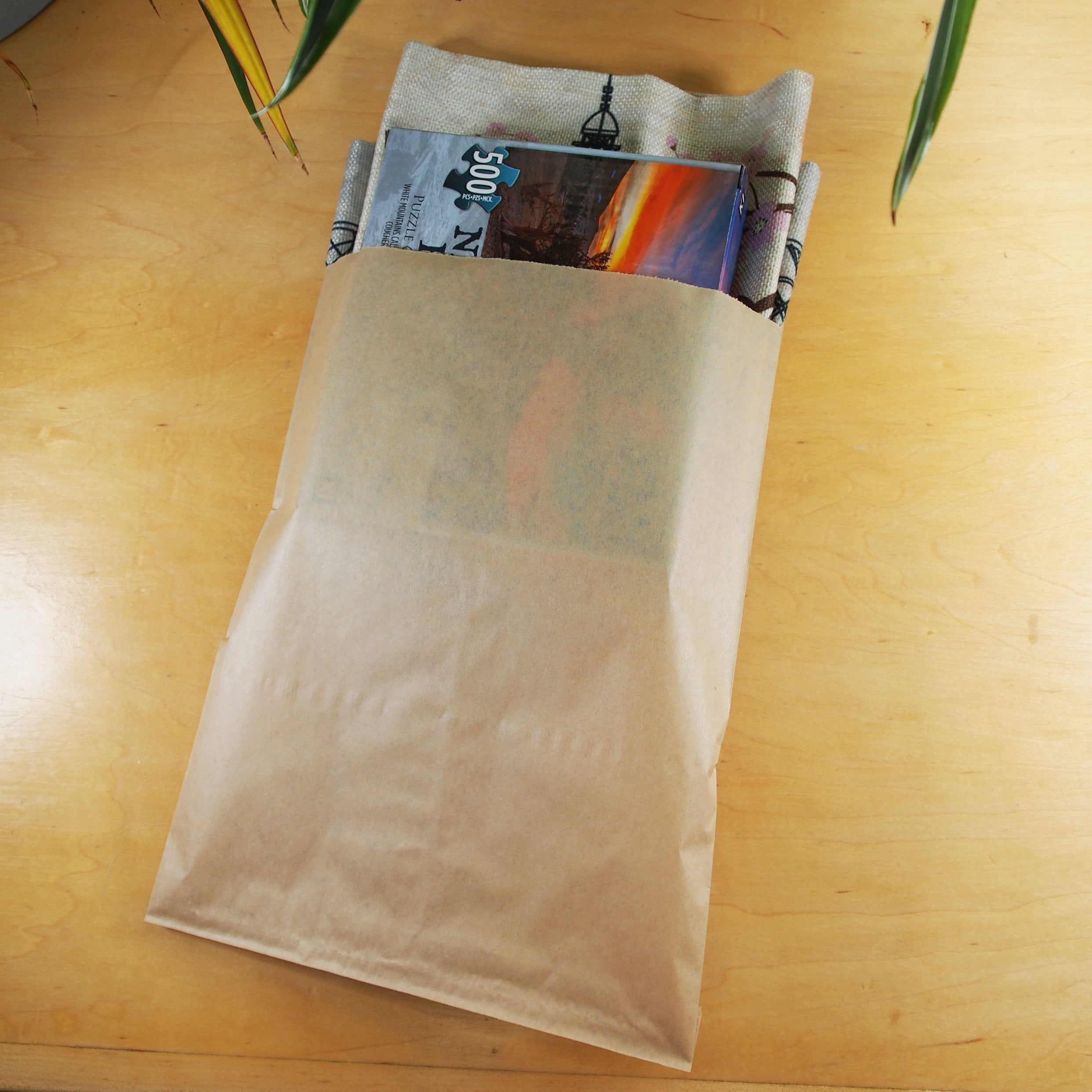 6x9 Newsprint Paper Bags, Vintage, Rustic Kraft Party Favor Bags