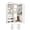 White, variant on Homieasy Heavy Duty Closet System Set of 2, Corner Closet Organizer with Shoe Rack Tower and 2 Hanging Rods, 1200 lbs Capacity, for Bedroom, Closet, White Oak