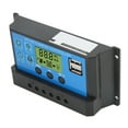 thumbnail image 3 of Controlador de carga solar Bling Bling 12V 24V USB PWM Regulador con pantalla LCD 20A, 3 of 12