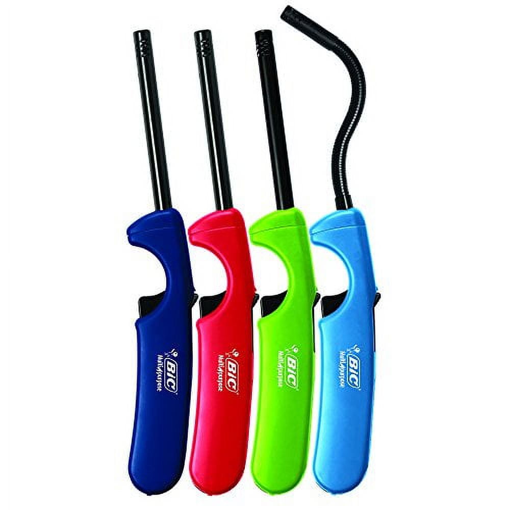 Bic Multi-purpose Lighter, Classic & Flex Wand, 4 Pack
