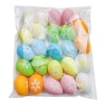 thumbnail image 5 of Easter Decoration,Easter Hanging Eggs,Multicolored Plastic Easter Egg Hanging Tree Ornaments,Decorative Hand Painted Eggs DIY Crafts Ornaments with Various Style Stripes Dots Flowers,24Pcs, 5 of 8