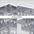 thumbnail image 4 of FRIXCHUR Mini Chandelier LED Crystal Ceiling Light 2 Layers Flush Mount Ceiling Light Modern Chandelier Lighting for Hallway Staircase Kitchen Bathroom (Dimmable), 4 of 6