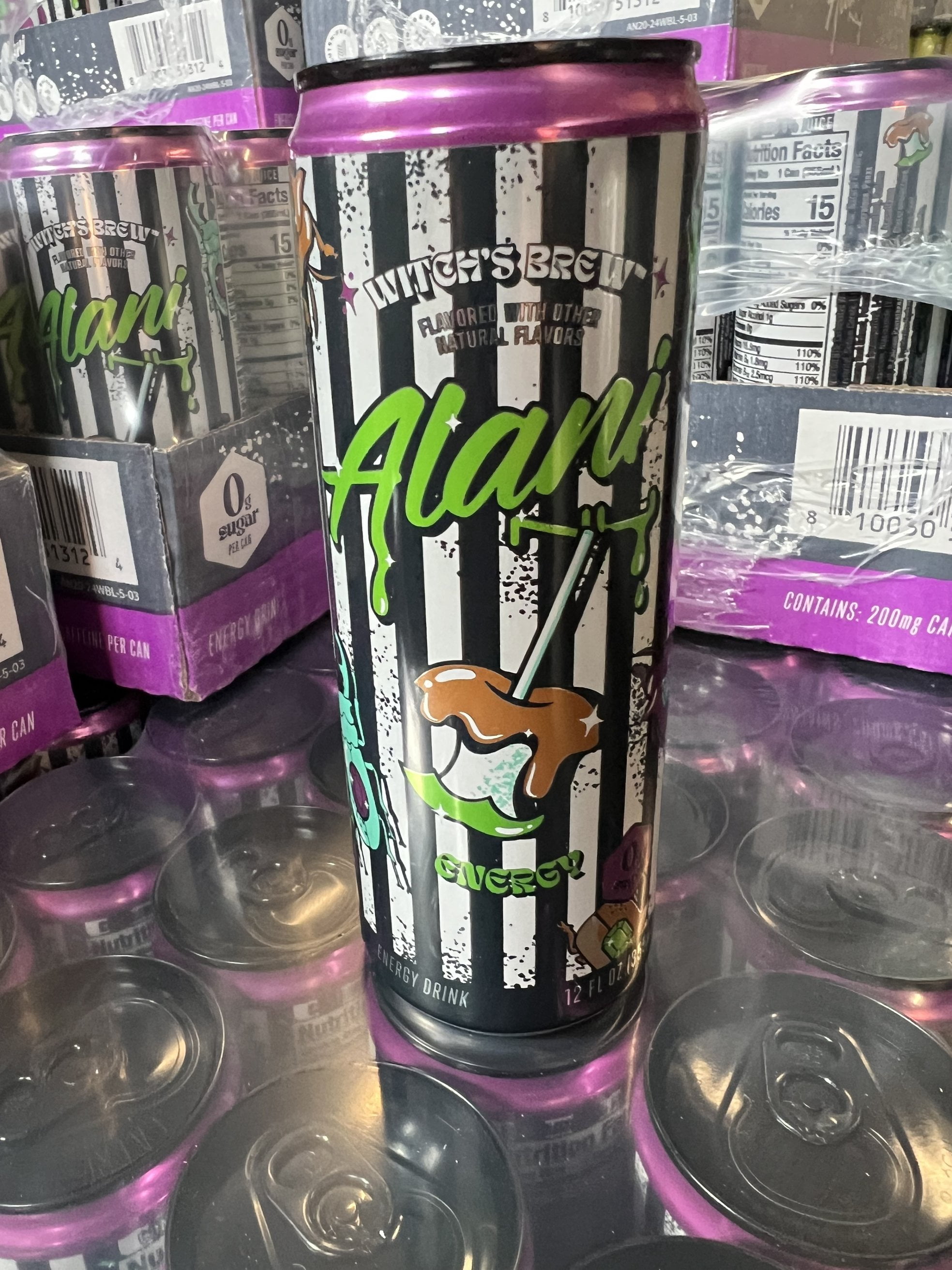 Alani Nu Energy Drink Witch's Brew Limited Edition Beetle Juice 12 oz Pack of 12