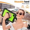 thumbnail image 4 of Case for Xiaomi Redmi Pad SE 8.7 inch 2024, 360 Rotating Stand Handle Shoulder Strap Heavy Duty Shockproof Cover, Lime PC, 4 of 7