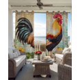thumbnail image 6 of Sunflower Retro Rooster Blackout Curtains for Bedroom Living Room Darkening Curtains 84 Inch Length 2 Panels Set Watercolor Elegant Animals Window Curtain Window Treatment Grommet Drapes 42"x84", 6 of 9