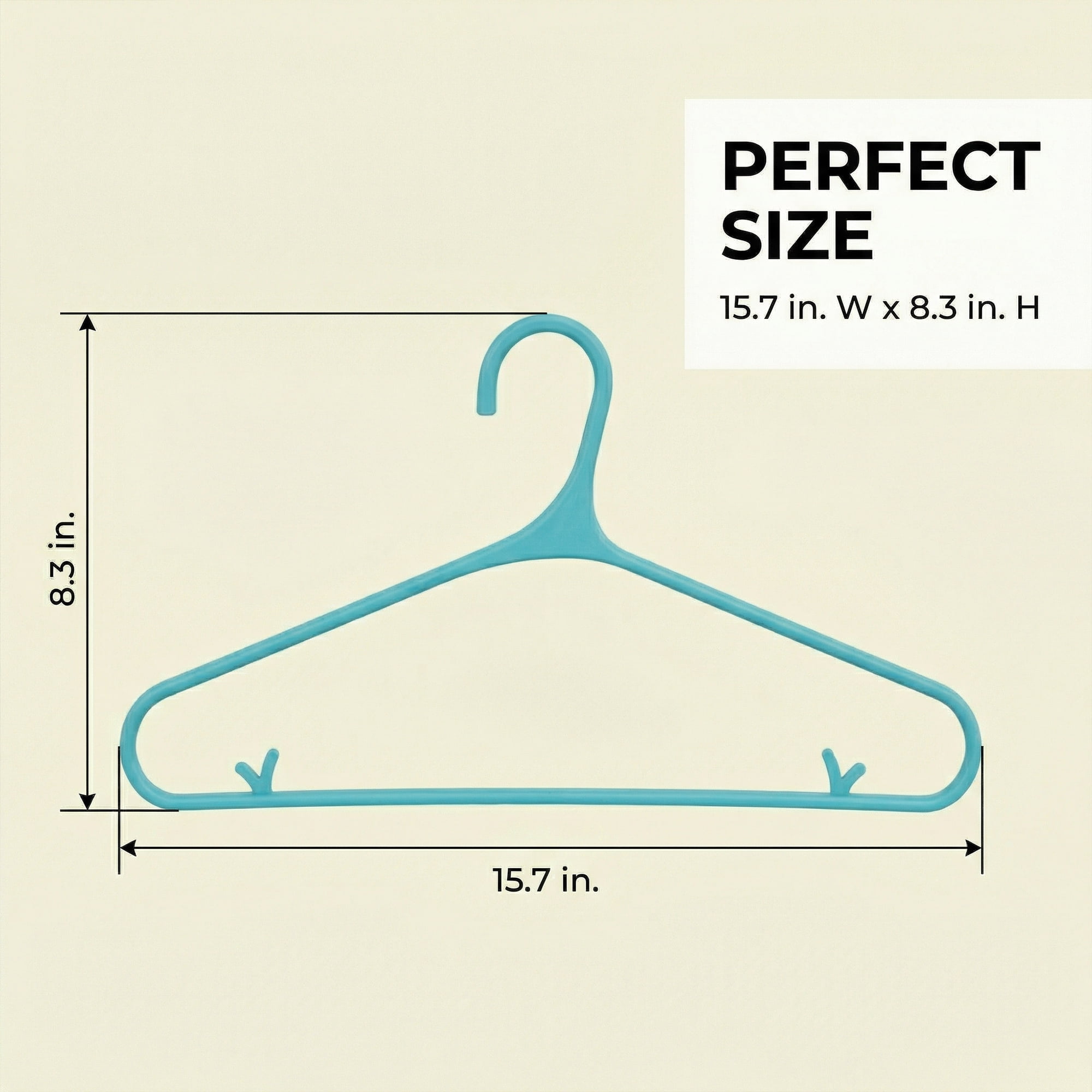 Unique Bargains 10Pcs Plastic Nonslip Hangers With Pinch Clips Dark teal