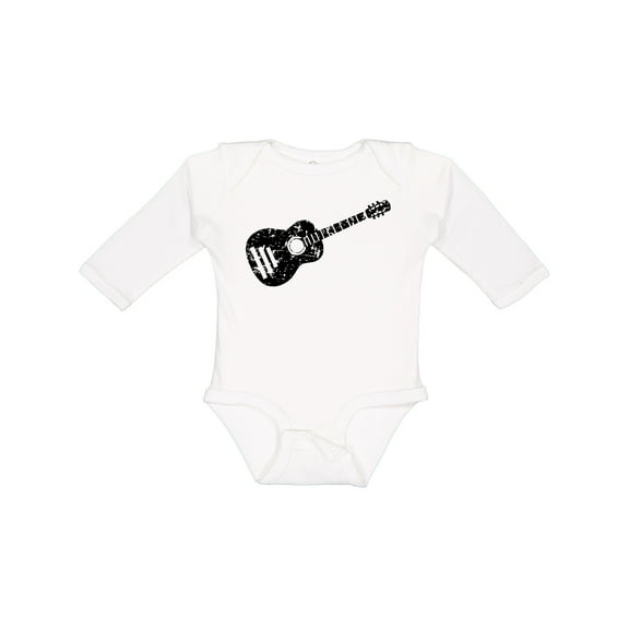 Inktastic Grunge Guitar Boys or Girls Long Sleeve Baby Bodysuit