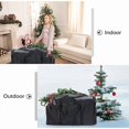 thumbnail image 3 of Christmas tree bag, heavy bag for storing large Christmas trees and artificial decorations. waterproof, dustproof, insect proof black 116x47x51cm, 3 of 5