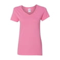 thumbnail image 2 of Gildan - Heavy Cotton Women’s V-Neck T-Shirt - 5V00L - Azalea - Size: 2XL, 2 of 3