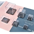thumbnail image 5 of Caja estándar de mina, caja cuadrada de plástico transparente, caja de exhibición de muestras, caja de colección de acompañamiento manual de piedra de cristal en bruto, caja de, 5 of 5