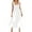 White, variant on Antinious Summer Beach Dresses for Women,Fashion Ladies Casual Camis Solid Sleeveless Mid Calf Dress,White,XL