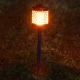 thumbnail image 5 of La luz solar llevó la iluminación decorativa ligera de la ejecución de la luz de la llama para el patio de la cubierta del jardín del patio, 5 of 5