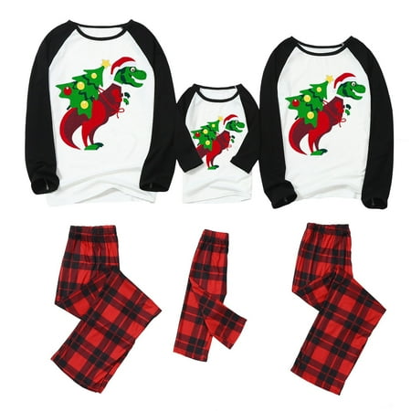 

Bescita Man Dad Christmas Letter Printed Top+Printed Pants Xmas Family Clothes Pajamas