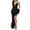 DT-Black, variant on DailyTrove Women's One-Shoulder Split Gown-Sleeveless-Floor-Length-Satin-for Gala/Wedding- Split