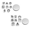 thumbnail image 4 of Inteprter Paquete de 24 moldes para decoración de tartas DIY, accesorios de cocina de galletas de acero inoxidable, molde para hornear galletas, cena, Herramientas y accesorios para hornear Tipo 3 Inteprter HA009504-02B, 4 of 6