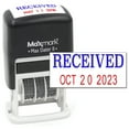 thumbnail image 2 of MaxMark Self-Inking Rubber Date Office Stamp with Received Phrase Blue Ink & Date RED Ink (Max Dater II), 12-Year Band, 2 of 4