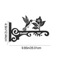 thumbnail image 3 of Hanging Rust Proof Bracket Hook For Plants Feeders Wind Chimes Lanterns, Heavy-Duty Iron Support With Decorative Hollow Bird Design For Balcony Porch Courtyard Easy Install Multi-Purpose Outdoor, 3 of 6