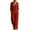 Red, variant on Chbgutlmr Womens 2 Piece Sets Cotton Linen Outfits Long Sleeve Deep V Neck Button down Shirts Straight Leg Pants Casual Loose Summer Plain Set