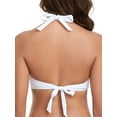 thumbnail image 6 of RELLECIGA Women's Push Up Bikini Top Knot Front Underwire Bathing Suit, 6 of 8