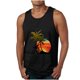 thumbnail image 1 of Tanques para Hombre para el Verano Solto Chaleco Impresión Deportivo Cuello Redondo, Casual, 1 of 4