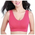 thumbnail image 1 of Kogui Sports Bras for Women High Support Large Bust Sports Bras for Women High Support High Impact Sports Bras for Women Large Bust Push up Racerback Workout Running Bra (Hot Pink,XXXXXL), 1 of 6