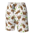 thumbnail image 4 of Balery Cute Sloth Traje de Baño Estilo Hawaiano para Hombre, Shorts de Secado Rápido con Bolsillos-3X-Large, 4 of 6